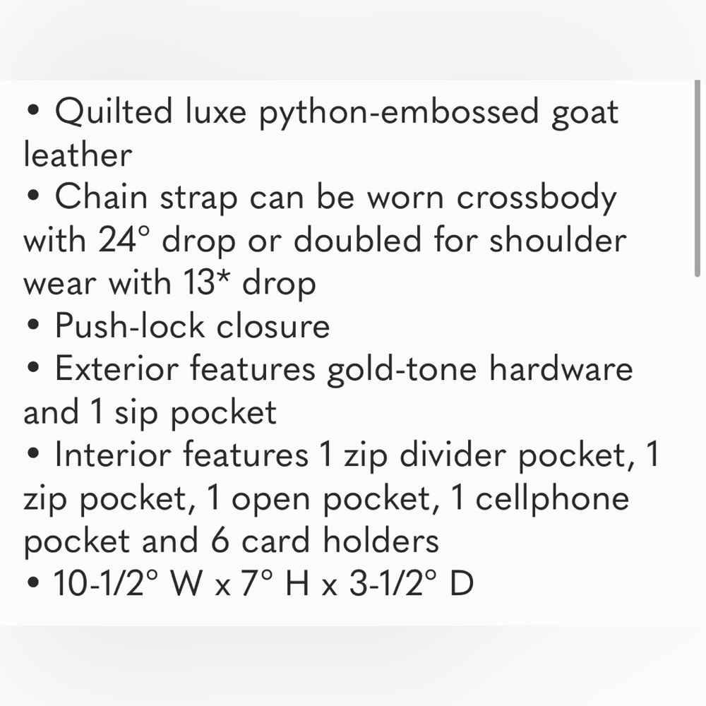 Michael Kors Sloan Python Large Chain Shoulder Bag - image 6